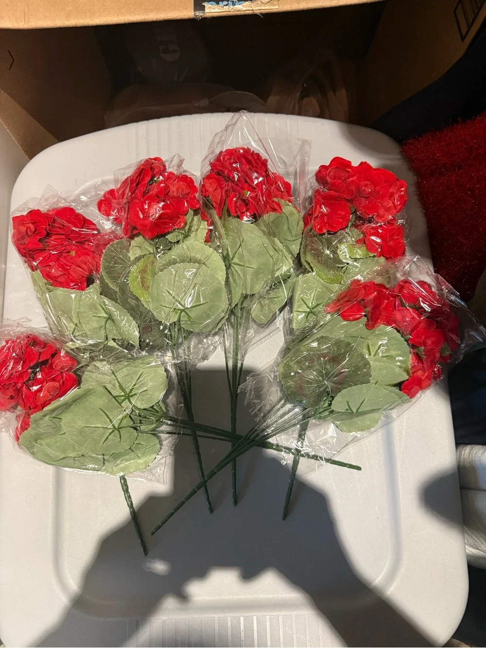 Red Artificial Floral Stem Bundle – Faux Florals for Décor